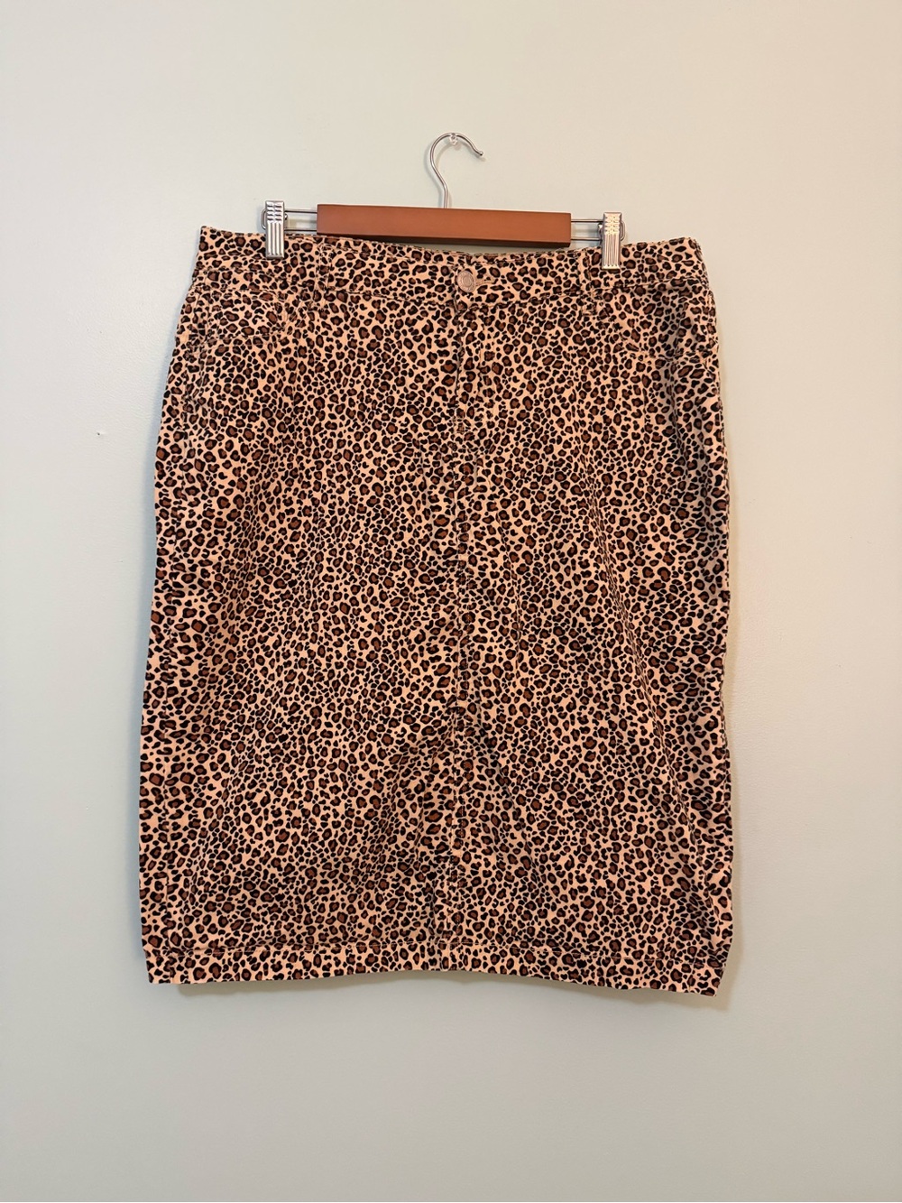 Be Girl Leopard Midi Skirt XL